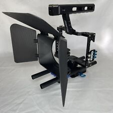 YELANGU Popular DSLR Camera Cage Shoulder Mount Rig Kit C500 Blue Trim  for sale  Shipping to South Africa