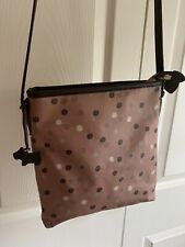Radley Dusky Pink Spotty Oil Cloth Cross over/messenger bag, used for sale  LICHFIELD