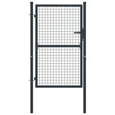 Tidyard Mesh Garden Gate  Galvanised Steel Fence Gate for Patio, Terrace, C9U4 for sale  Shipping to South Africa