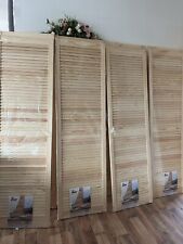 pine louvre doors for sale  WIGAN