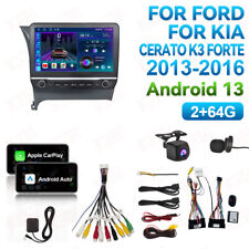 Rádio estéreo GPS carro 2+64G para KIA Cerato K3 Forte 2013-2017 Carplay Android 13, usado comprar usado  Enviando para Brazil