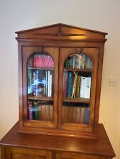antique glass fronted cabinet for sale  LLANELLI