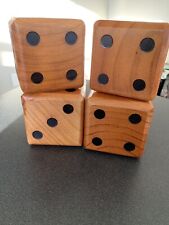 Large Wooden Dice, Home Office Desk Decor for sale  Shipping to South Africa
