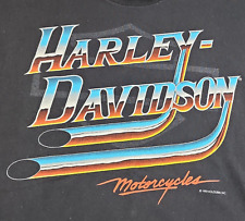 Camisa De Colección 1992 Azul Desteñido Harley Davidson Motocicletas Nebraska Puntada Única - L, usado segunda mano  Embacar hacia Argentina