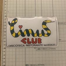 Adesivo sticker discoteca usato  Lucca