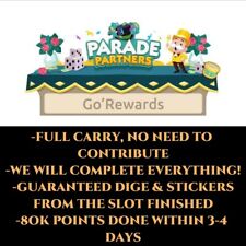⚡Monopoly Go PARADE Partners Event -FULL CARRY -⚡ PRE ORDER for sale  Shipping to South Africa