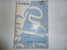 yamaha owners service manual WR 250F 2000 for sale  Shipping to South Africa