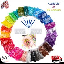 LOOM BANDS ASSORTED BRACELET MAKING MULTI COLOUR 600-15000 RUBBER DIY KIDS UK for sale  Shipping to South Africa