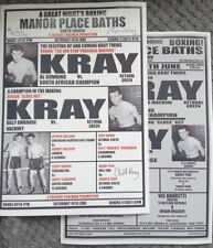 Krays boxing posters. for sale  WALSALL