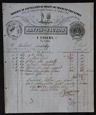 Thiers 1850 invoice d'occasion  Expédié en Belgium