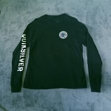 Camiseta para hombre Quiksilver Ron Jon Surf Shop negra talla XL manga larga playa segunda mano  Embacar hacia Argentina