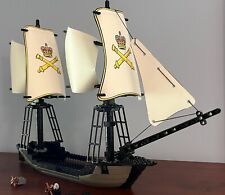 Kit de navio pirata LEGO 6493: cinza e preto, casco marrom ou branco com mastro + velas comprar usado  Enviando para Brazil