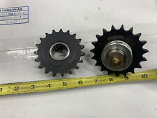 19 Tooth 1" Bearing Bore, 40 Pitch Idler Chain Sprocket 40NB19H AMEC LOT of 2, used for sale  Shipping to South Africa