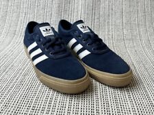 Adidas Originals Para Hombre Talla 9 Cuero Azul Gamuza Zapatillas Zapatos con Cordones Patín segunda mano  Embacar hacia Argentina