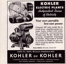 Usado, Fonte de eletricidade para usina elétrica Kohler 500 watt WI 1954 impressão vintage Ad-C-3.2 comprar usado  Enviando para Brazil