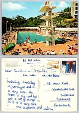 c22926 Hotel Estoril Sol piscina Cascais Portugal postal 1980 sello segunda mano  Embacar hacia Argentina