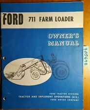Used, Ford 711 Loader for 8N NAA 601 801 2000 4000 701 901 Fordson Dexta Owner Manual for sale  Niagara Falls