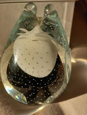 Glass cat paperweight for sale  GODALMING