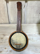Ukulele Banjo antigo 4 cordas Banjolele 17 trastes 21" com 7" de diâmetro.  cabeça - Muito bom estado comprar usado  Enviando para Brazil