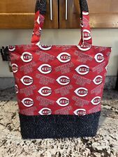 Bolsa tote de fraldas personalizada Cincinnati Reds MLB beisebol mercado algodão lavável comprar usado  Enviando para Brazil