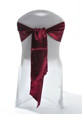Burgundy claret satin for sale  Shipping to Ireland