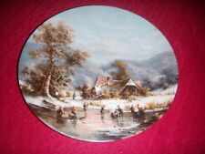 Used, Furstenberg Muninger's Romantic Winter Impressions Plate Ice Fishers Village for sale  Shipping to South Africa