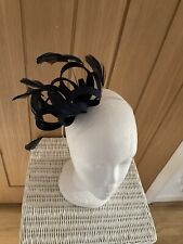 navy and silver fascinator for sale  BRAINTREE
