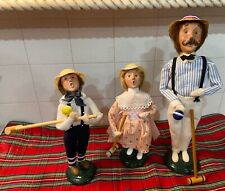 1999 &2000 Byers Choice Carolers - set (3)  Man, Boy & Girl Croquet for sale  Shipping to South Africa