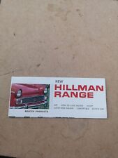 hillman super minx convertible for sale  WEYMOUTH