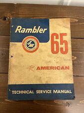 Rambler American Motors 1965 manual de servicio técnico original segunda mano  Embacar hacia Mexico