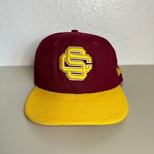 Vintage USC Trojans Hat 7 1/8 New Era Pro Model Adult Fitted Red Baseball Cap, used for sale  Shipping to South Africa