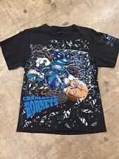Vintage 1992 Single Stitch Charlotte Hornets NBA basketball Tshirt,medium for sale  Shipping to South Africa