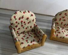 Conjunto de sofá e cadeiras vintage para casa de bonecas Calico Critters comprar usado  Enviando para Brazil