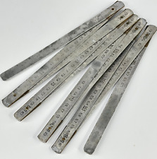 Vintage French 2 Metre Dela Folding Metal Ruler, Carpentry Worker Measuring Tool, used for sale  Shipping to South Africa