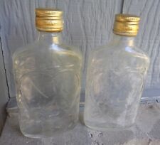 Usado, Botellas de licor de whisky crema de Kentucky de colección c 60 vidrio transparente corazones media pinta segunda mano  Embacar hacia Argentina