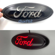 For Ford Truck Oval Black Housing 9 inch Red LED Static Light Emblem Badge, used for sale  Shipping to South Africa