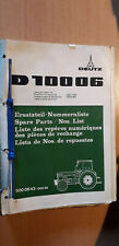 Deutz tracteur d10006 d'occasion  Bonneval