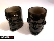 4x Black Skull Head Bar Shot Halloween esqueleto copos de plástico utensílios de bar para vodca comprar usado  Enviando para Brazil