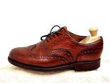 Grenson men Brogue shoes all Leather Brown UK 7.5 EU 41.5 for sale  Shipping to South Africa