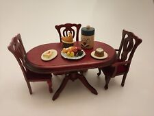 Accesorios para muebles de colección casa de muñecas comedor sillas de mesa comida  segunda mano  Embacar hacia Argentina