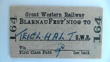 Railway ticket blaenau for sale  MILTON KEYNES