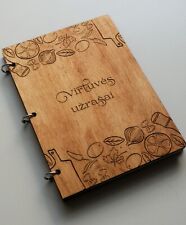 Personalised wooden notebook for sale  Shipping to Ireland