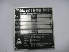 Tempo typenschild schild gebraucht kaufen  Goch