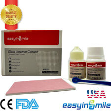 Dental Glass Ionomer Cement Permanent Luting For Crowns Bridges Veneer 20g+10ml  for sale  Shipping to South Africa