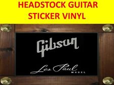  Gibson les Paul Model Silver Stickers Vinyl Headstock Guitar & Bass Pegatinas, usado comprar usado  Enviando para Brazil