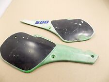 1985 85 Kawasaki KX500 KX 500 250 125 / OEM SIDE NUMBER PLATES PANELS COVERS for sale  Shipping to South Africa