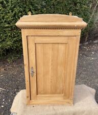 Gorgeous Antique Continental Pine Wall Cupboard - Removable Shelves Lock & Key for sale  Shipping to South Africa
