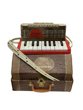 Acordeão Emenee brinquedo de música infantil 1955 18 teclas funcionando piano dourado vintage  comprar usado  Enviando para Brazil