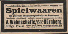 Nürnberg werbung 1900 gebraucht kaufen  Leipzig