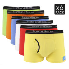 Pacote com 6 cuecas boxer cores misturadas Frank and Beans roupa íntima MX37 S M L XL XXL comprar usado  Enviando para Brazil